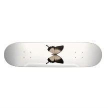 Papillon orange et noir de grande sépia skateboards cutomisables