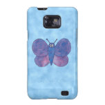 Papillon pourpre coques samsung galaxy s2
