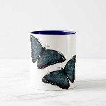 Papillons de vol tasse à café