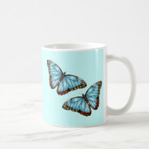 Papillons sauvages tasse à café