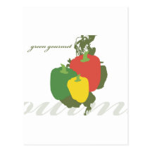 Paprika Gastronome vert Cartes Postales