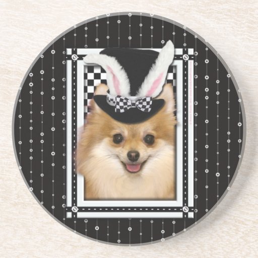 Pâques - un certain lapin vous aime - Pomeranian Dessous De Verres