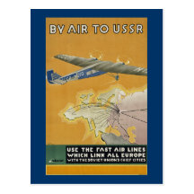 Par avion vers l'URSS Carte Postale