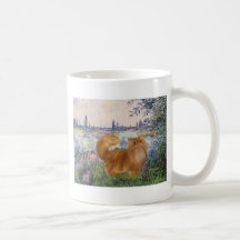 Par la Seine - chat persan rouge Tasse À Café