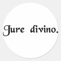 Par loi divine adhésif rond