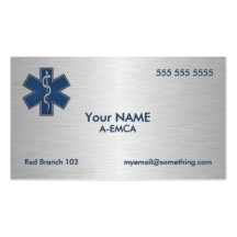 Paramedicus EMT EMS Luxe Visitekaartje