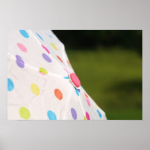 Parapluie à pois affiches
