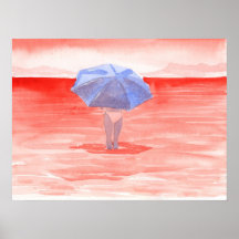 Parapluie de la Mer Rouge Affiches