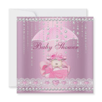 Parapluie Pearl White de roses pâles de fille de b