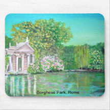 Parc de Borghese, Rome Mousepad Tapis De Souris