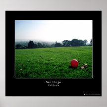 Parc de sessions de Kate avec la boule rouge Posters