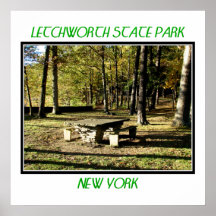 Parc d'état de Letchworth - roche de Tableau de th Poster