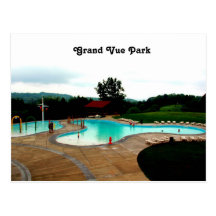 Parc grand III de Vue de piscine Carte Postale