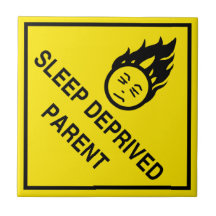 Parent déshérité par sommeil carreau