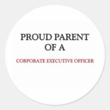 Parent fier d'un CADRE DIRIGEANT de CADRE D'ENTREP Autocollant