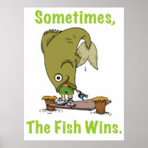 Parfois le poisson gagne l'affiche