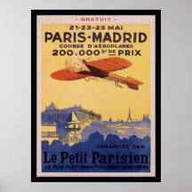 Parijs-Madrid-le-Petit Parijse Posters