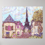 Paris a inspiré le pointillism avec le courrier de posters