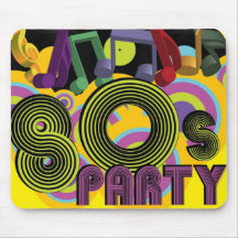 partie 80s tapis de souris