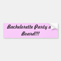 Partie de Bachelorette à bord Adhésifs Pour Voiture