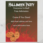 Partie de Halloween Prospectus Personnalisés