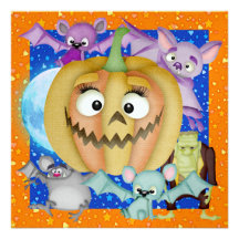 Partie de Halloween - SRF Invitations Personnalisées