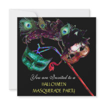 PARTIE de MASCARADE de HALLOWEEN, bleu blanc noir