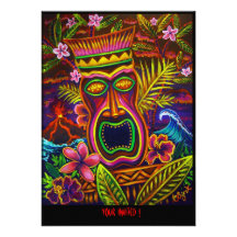 Partie de mauvais goût de Tiki d'invitations de CB
