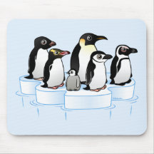 Partie de pingouin tapis de souris