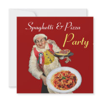 PARTIE de SPAGHETTI et de PIZZA, noir rouge de CUI