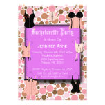 Partie de tabagisme de Bachelorette de roses indie Invitations
