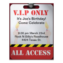 Partie des coulisses de passage invitations personnalisables