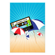 Partie d'été invitations personnalisées