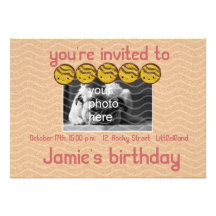 partie d'invitation d'anniversaire