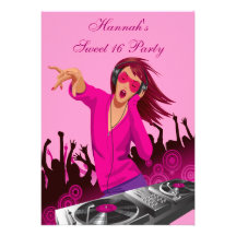Partie du bonbon 16 à Madame rose DJ Faire-parts