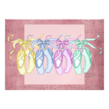 Partie/représentation de ballet invitation personnalisable