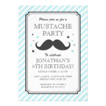 Partie turquoise d'anniversaire de enfant de coup  carton d'invitation