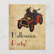 Partie vintage de Halloween Prospectus Avec Motif