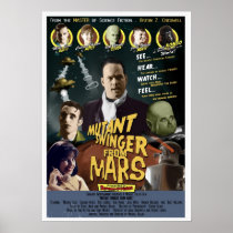 Partouzeur de mutant de Mars un STYLE A de feuille Posters