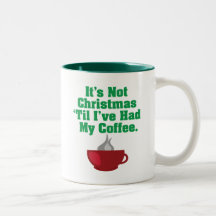 Pas Noël jusqu'au café Tasses