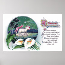 Paschal Lelies Vintage Pasen van het Lam en Calla Posters