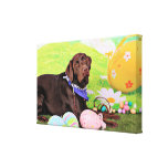 Pasen - Chocolade Labrador - Hershey Canvas Afdruk