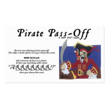 Passage- de pirate modèles de cartes de visite
