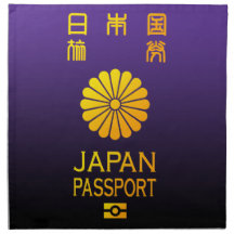 Passeport du Nippon Serviettes Imprimées
