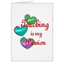 Passion de enseignement cartes