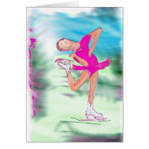 Patinage artistique cartes de vœux