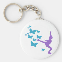 Patinage de glace Keychain Porte-clefs