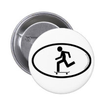 Patineur Badges Avec Agrafe