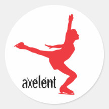 Patineur de glace d'Axelent Autocollants