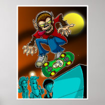 Patineur de loup-garou posters